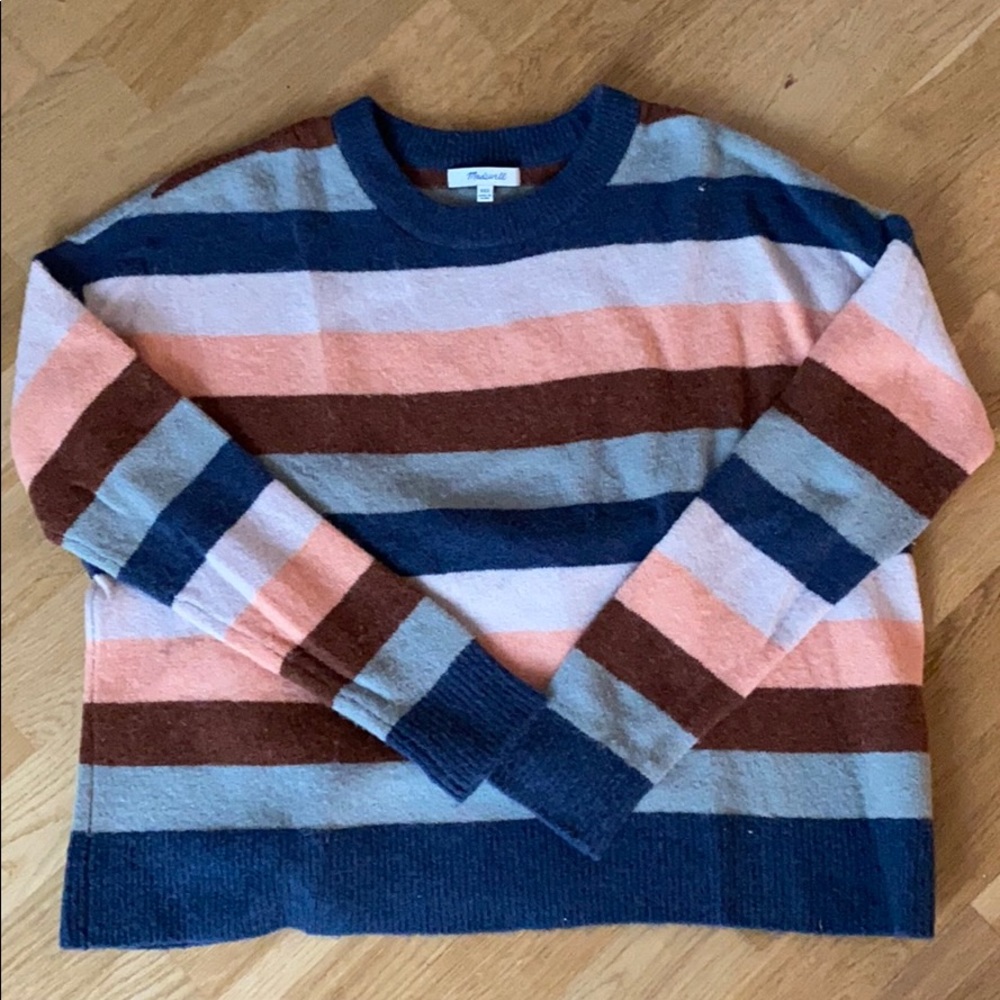 Madewell XXS striped wool/alpaca blend sweater